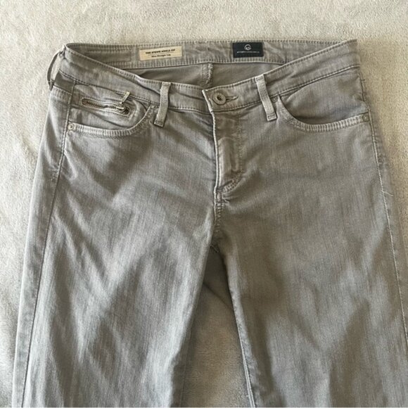 AG Adriano Goldschmied Grey "The Stevie" Ankle Slim Straight Leg Jeans Size 26R - Picture 7 of 13